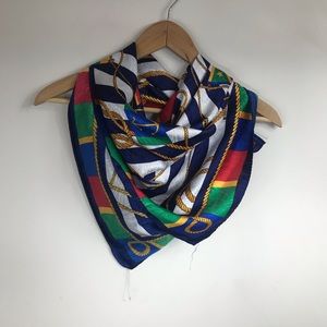 Accessories - VINTAGE | Square Nautical Themed/Print Scarf Accessories - VINTAGE | Square Nautical Themed/Print Scarf